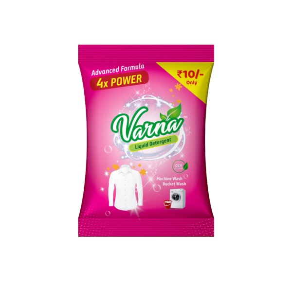 Varna Bio-Detergent Liquid Pack of 12 Sachets (Pink)